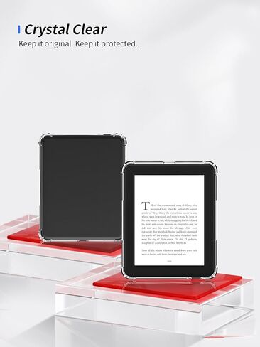 Case for Barnes & Noble Nook Glowlight 4/ Nook Glowlight 4e eReader 6 inch, WUNIKA Airbag Drop-Proof Design Thin Slim Lightweight Scratch Proof,Durable Protection Silicone Rubber TPU Cover (Clear). in Saudi Arabia