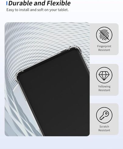 Case for Barnes & Noble Nook Glowlight 4/ Nook Glowlight 4e eReader 6 inch, WUNIKA Airbag Drop-Proof Design Thin Slim Lightweight Scratch Proof,Durable Protection Silicone Rubber TPU Cover (Clear). in Saudi Arabia