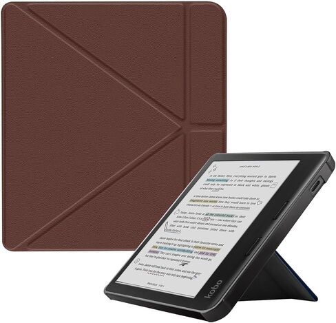 تتضمن العلبة الذكية لـ Kobo Libra Color و Kobo Libra 2 e -Reader ، واقي شاشة - 7 بوصات من الجلد PU مع النوم التلقائي/الاستيقاظ (طباعة غامضة ، مقاس واحد) in Saudi Arabia