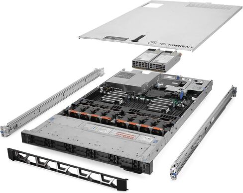 TechMikeNY Server 2.10Ghz 40-Core 64GB RAM 10x Caddies Bezel Rails PowerEdge R640 NVMe (Renewed) in Saudi Arabia