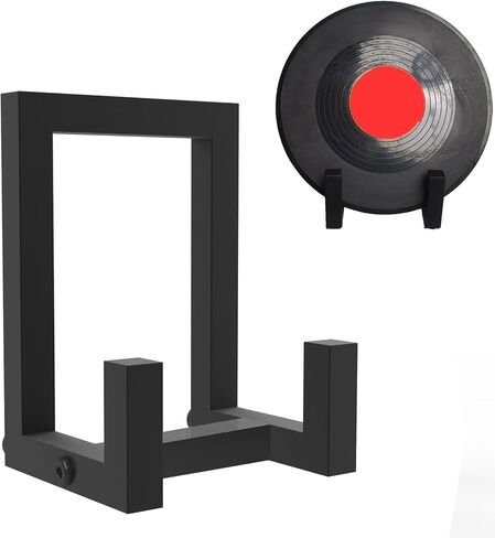 Vinyl Record Holder Stand, Metal Easel Display Stand, Iron Picture Stand for Display, Black LP Record Display Stand, Plate Holder Picture Stands for Display, Retro Style Album Holder (1 in Black) in Saudi Arabia