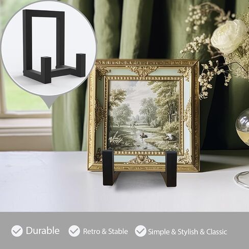 Vinyl Record Holder Stand, Metal Easel Display Stand, Iron Picture Stand for Display, Black LP Record Display Stand, Plate Holder Picture Stands for Display, Retro Style Album Holder (1 in Black) in Saudi Arabia