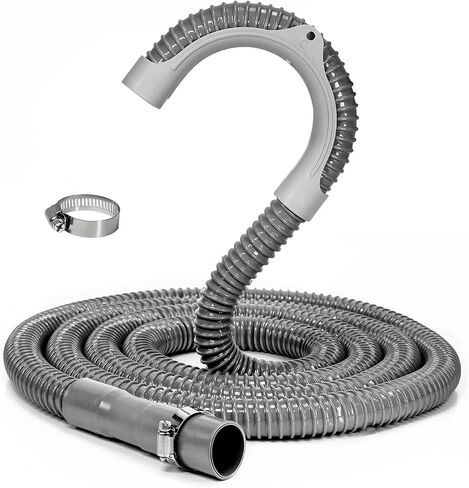 Funmit 8Ft Universal Washing Machine Drain Hose Flexible Extension Hose Fit for Most Household Washing Machines in Saudi Arabia