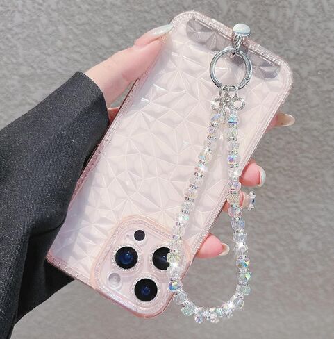 2 حزمة Bling Crystal Keychain Charms حزام معصم الهاتف للنساء الفتيات ، سوار الحبل اللامع لأكياس محفظة سماعة الأذن carkeys in Saudi Arabia