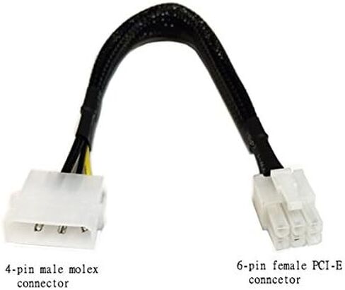 APEVIA CVT3PCI46 1x 4PIN to 1x PCI Express Cable (3-pk) in Saudi Arabia