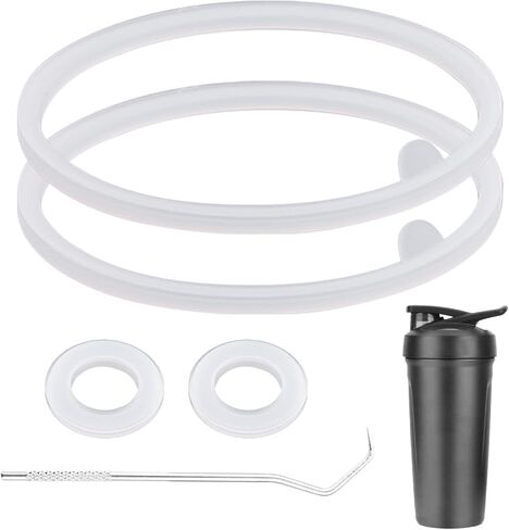 4 مساءً بديل لحشية الغطاء لزجاجة الخلاط Strada Flip Shaker Cup Parts Parts Accessories مع الخطاف ، حلقة ختم السيليكون لـ BlenderBottle Strada Flip Shaker 24 Oz 28 Oz in Kuwait