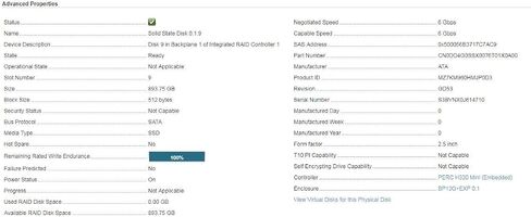 Dell Samsung SM863a 960GB 6GB/s SATA Mix Use Solid State Drive - DD4G0 in Saudi Arabia