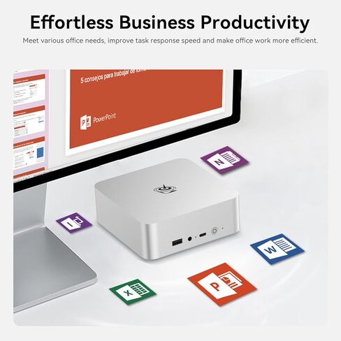 Beelink EQI Mini PC W11 Pro ، I7-12650H (10C/16T حتى 4.7 جيجا هرتز) ، 24 جيجابايت DDR4 1TB NVME SSD مع رسومات Intel UHD مدمجة في PSU WIFI 6/BT5.2/DIALD DISPAL MINI PC Computer in Kuwait