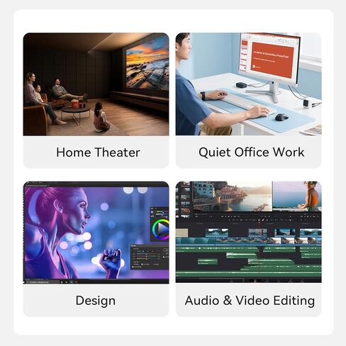 Beelink EQI Mini PC W11 Pro ، I7-12650H (10C/16T حتى 4.7 جيجا هرتز) ، 24 جيجابايت DDR4 1TB NVME SSD مع رسومات Intel UHD مدمجة في PSU WIFI 6/BT5.2/DIALD DISPAL MINI PC Computer in Kuwait