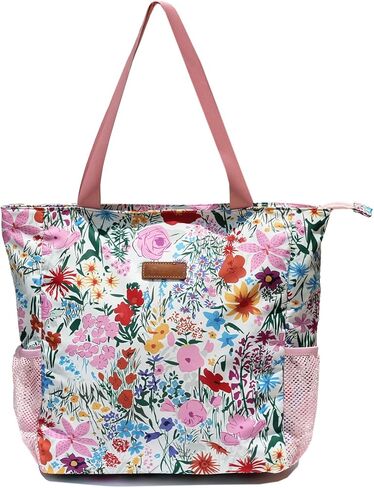 Original Floral Water Resistant Large Tote Bag Shoulder Bag for Gym Beach Travel Daily Bags Upgraded in Kuwait