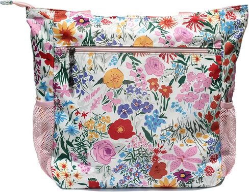 Original Floral Water Resistant Large Tote Bag Shoulder Bag for Gym Beach Travel Daily Bags Upgraded in Kuwait