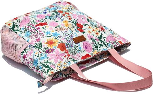 Original Floral Water Resistant Large Tote Bag Shoulder Bag for Gym Beach Travel Daily Bags Upgraded in Kuwait