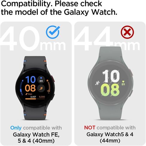 Spigen Rugged Armor Pro مصمم لساعة Samsung Galaxy Watch5، وسوار Galaxy Watch4 مع واقي حافظة 40 ملم (2022/2021) in Saudi Arabia