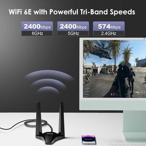AC1200 في الهواء الطلق WIFI Extender+AX5400 WiFi Adapter-2 Pack in Saudi Arabia