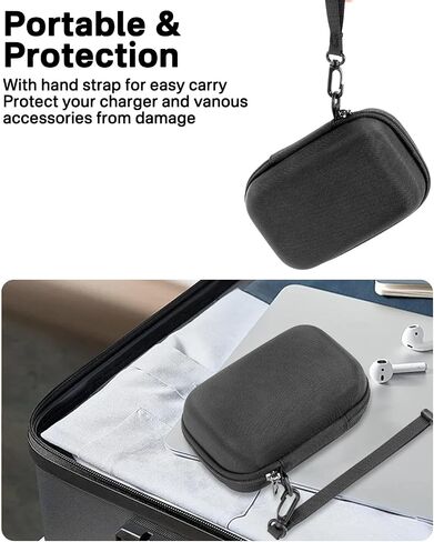 RAIACE Hard Storage Case Compatible with UCOMX 3 in 1 Charging Station, for Iseyyox/for LISEN 3 in 1 Charger, with Mesh Pocket for Cables or Accessories. (for Sale is case only). - Gray in Saudi Arabia