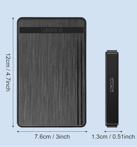 حاوية محرك أقراص صلبة خارجي 2.5 "، SATA إلى USB 3.0 محول خالي من الأدوات حالة القرص الصلب الخارجي لمدة 2.5 بوصة SATA SSD 7-9.5 مم ， 6TB سعة in Saudi Arabia