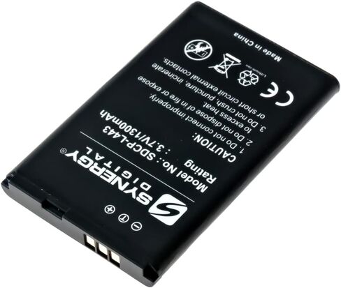 بطارية الهاتف اللاسلكي الرقمي التآزر ، متوافقة مع هاتف Yealink W56H اللاسلكي ، (Li-Ion ، 3.7 فولت ، 1300 مللي أمبير في الساعة) ، بديل للبطارية YL-5J in Saudi Arabia