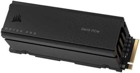 كورسير MP700 برو مع مبرد هواء 1TB M.2 PCIe الجيل الخامس x4 NVMe 2.0 SSD - M.2 2280 - حتى 11700MB/ثانية قراءة متتابعة - TLC NAND عالي الكثافة - اسود in Saudi Arabia