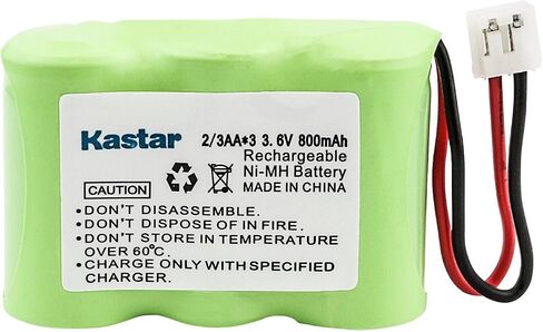 Kastar 2-Pack 3.6v 800mah Ni-MH استبدال بطارية Sanik 3SN23AA30SJ1 ، 3SN2/3AA30 ، 3N-25 34955 in Saudi Arabia