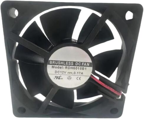 RDH6015B1 مروحة 6cm لـ 12V 0.17A 6015 60x60x15mm 2-ware مروحة تبريد in Saudi Arabia