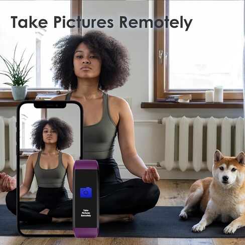 threesheep Fitness Tracker for Men and Women,Fitness Watch Waterproof with Activity Tracker and Sleep Monitor,Smart Watch for Android and iOS Phones(Black)…… in Kuwait