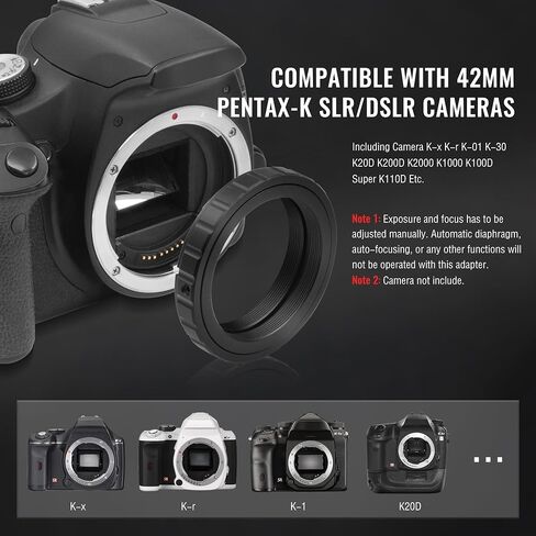 Alstar T-Ring and M42 to 1.25" Telescope Adapter (T-Mount) for Minolta Camera in Kuwait