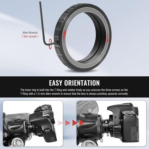 Alstar T-Ring and M42 to 1.25" Telescope Adapter (T-Mount) for Minolta Camera in Kuwait