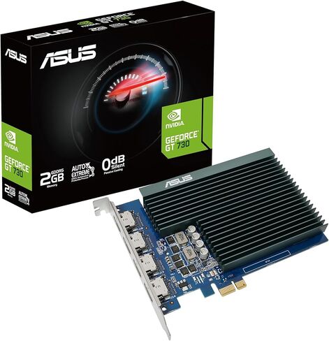 ASUS GT730-4H-SL-2GD5 - Graphics Card - GF GT 730-2 GB GDDR5 - PCIe 2.0-4 x HDMI - fanless in Saudi Arabia