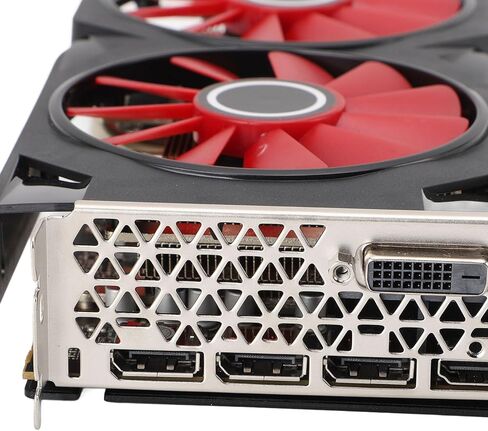 DENASH 8GB GDDR5 بطاقة رسومات ، بطاقة فيديو 256 بت GPU PCI Express 3.0 × 16 بطاقة رسومات ألعاب مع 2 مراوح تبريد لجهاز 4K Gaming PC 1080P 3A Games in Kuwait