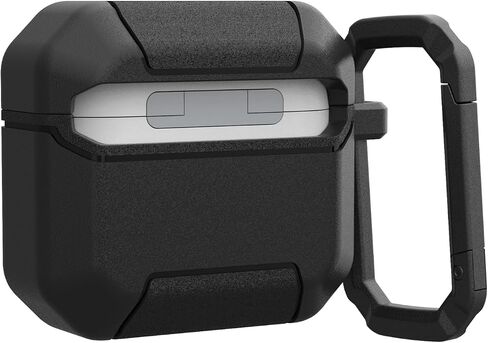 URBAN ARMOR GEAR UAG Designed for AirPods 4th Gen Case Scout, Rugged Military Grade Drop Proof Protective Cover with Detachable Carabiner Clip & Secure Lip Closure, Rust in Saudi Arabia