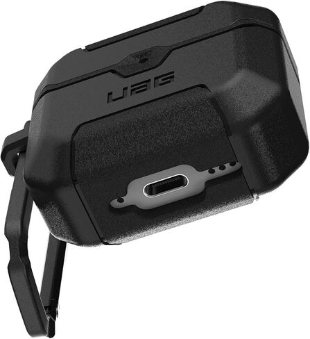 URBAN ARMOR GEAR UAG Designed for AirPods 4th Gen Case Scout, Rugged Military Grade Drop Proof Protective Cover with Detachable Carabiner Clip & Secure Lip Closure, Rust in Saudi Arabia