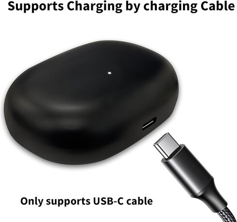 استبدال حالة الشحن متوافق مع Beats Studio Buds/Buds +، محطة Dock Case Charger باستبدال مع زر مزامنة تقليل Bluetooth و 660mAh in Kuwait