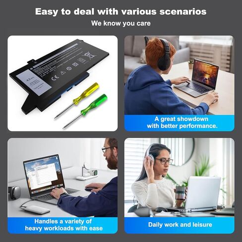 42Wh WY9DX Laptop Battery Compatible with Dell Latitude 14 5420 15 5520 Precision 15 3560 Series RJ40G 0WK3F1 01K2CF 075X16 0M3KCN 005R42 WK3F1 11.4V in Kuwait