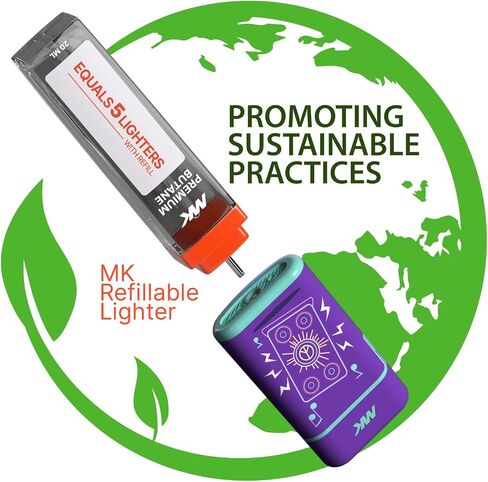 ولاعة جيب MK Lighter Torch Flame، قابلة لإعادة الملء ومتعددة الأغراض، مثالية للشموع والشواء والتخييم والاستخدام اليومي (أزرق تريب) in Kuwait