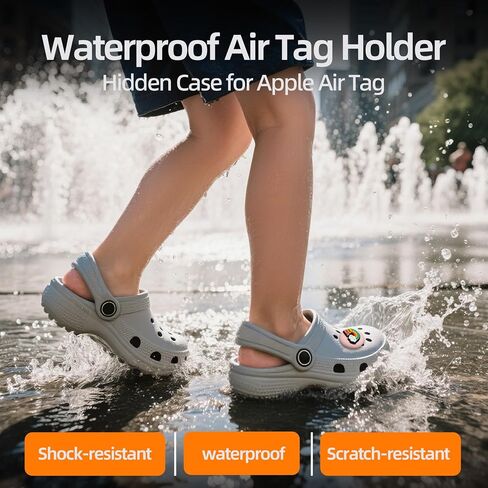 2 حزمة لحامل Airtag للأطفال مخفي - حامل أحذية مقاوم للماء لعلامة الهواء ، سحر أحذية الأطفال ، مع 6 أغطية كرات ، وردي in Kuwait