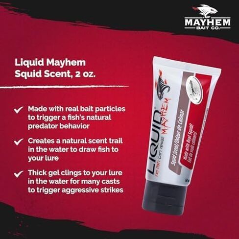 سائل الفوضى السائل Squid Fish Gel 60 مل / 2 أوقية · 60 استخدامات - Squid Bait & Aminos | هلام طويل يدوم للأشعة فوق البنفسجية-جميع أنواع الإغراء in Saudi Arabia