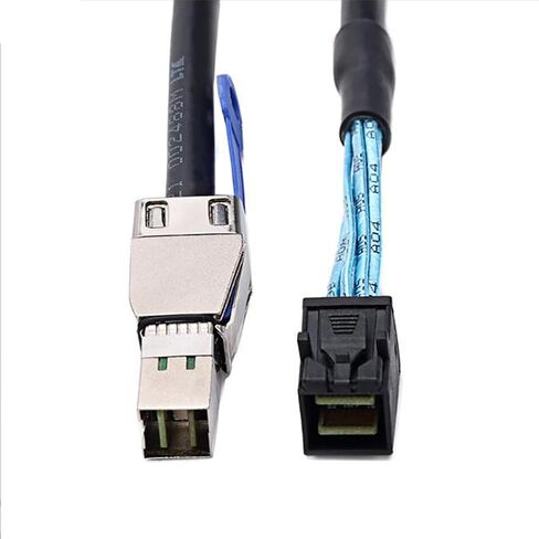 كابل Mini SAS HD مع IC SFF-8644 إلى SFF-8643-12 جيجابت في الثانية الوصلات الخادم عالية السرعة ، سلك النحاس 28AWG (1M) in Saudi Arabia