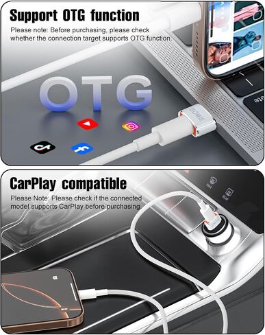 Bomie USB إلى USB C Adapter 10 Pack ، PD27W/66W/QC100W شحن سريع 480 ميغابت في الثانية ، Type-C أنثى إلى محول الذكور USB2.0 ، أبيض ، قذيفة من ألومنيوم لـ M-Acbook ، Phone 15/16 ، Pad ، G-Ogle ، White ، White in Kuwait
