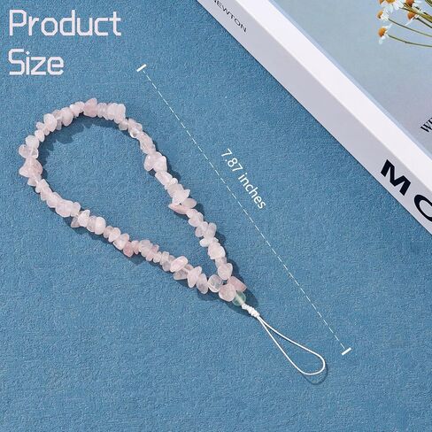 Ornaland Beaded Phone Charm Wrist Strap Natural Gemstone Phone Charms Chain Anti-lost lanyard Wrist Strap Suitable for Case Backpack Keychains Cameras Wallets in Kuwait