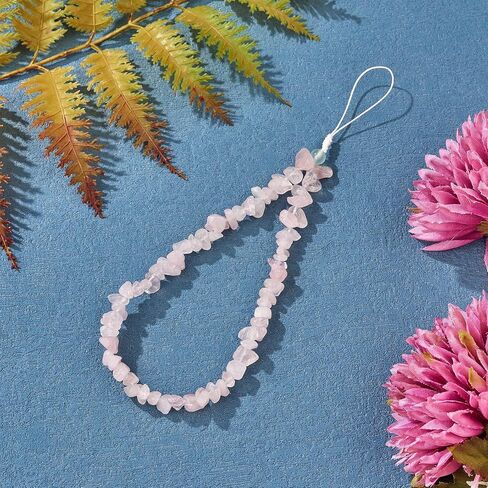 Ornaland Beaded Phone Charm Wrist Strap Natural Gemstone Phone Charms Chain Anti-lost lanyard Wrist Strap Suitable for Case Backpack Keychains Cameras Wallets in Kuwait