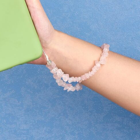 Ornaland Beaded Phone Charm Wrist Strap Natural Gemstone Phone Charms Chain Anti-lost lanyard Wrist Strap Suitable for Case Backpack Keychains Cameras Wallets in Kuwait