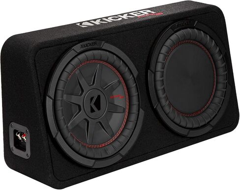 KICKER CompRT 10"(25cm) subwoofer in Thin Profile encl, 2ohm, RoHS Compliant (Renewed) in Saudi Arabia