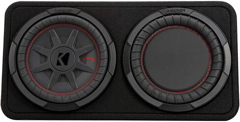 KICKER CompRT 10"(25cm) subwoofer in Thin Profile encl, 2ohm, RoHS Compliant (Renewed) in Saudi Arabia