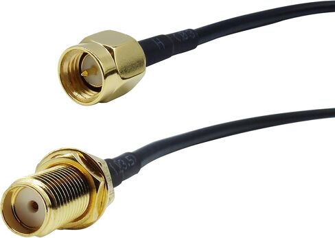 SMA Extension Cable 18ft ، SMA Male to Ender Low Loss RG174 Coaxial Cable Extender for SDR ، Camera Wireless Security ، نظام الشبكة ، GPS LTE 4G 5G WIFI HADENNAS in Kuwait