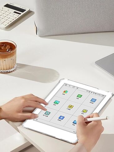 حالة MeeBook M8/M8C 7.8 "Ereader ، Wunika Airbag Design Drop-Prock Proof Light Lightweight Scratch Proof ، غطاء TPU المتين من Silicone Rubber لـ MeeBook M8/M8C (Clear) in Saudi Arabia