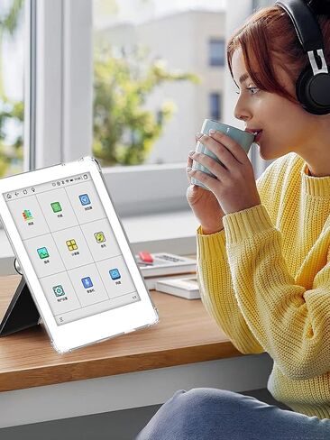 حالة MeeBook M8/M8C 7.8 "Ereader ، Wunika Airbag Design Drop-Prock Proof Light Lightweight Scratch Proof ، غطاء TPU المتين من Silicone Rubber لـ MeeBook M8/M8C (Clear) in Saudi Arabia