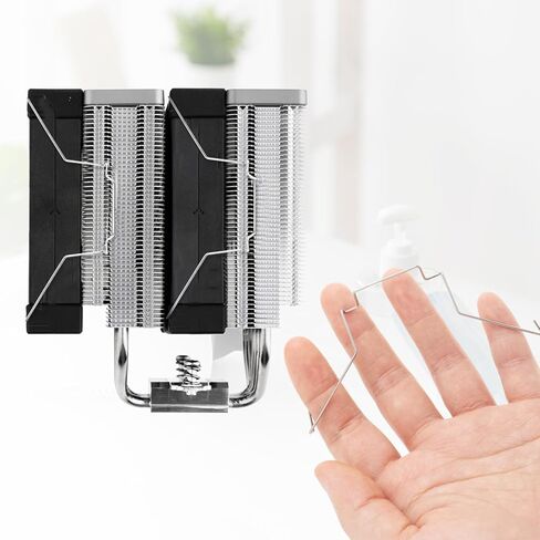2 PCS 12 سم وحدة المعالجة المركزية CPU مشبك مروحة مروحة ، الكمبيوتر كمبيوتر Mainboard CPU مروحة التثبيت مروحة القصاصة مشجع المرادف in Saudi Arabia