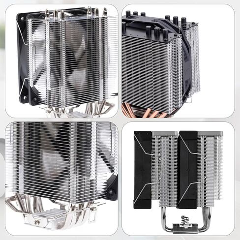 2 PCS 12 سم وحدة المعالجة المركزية CPU مشبك مروحة مروحة ، الكمبيوتر كمبيوتر Mainboard CPU مروحة التثبيت مروحة القصاصة مشجع المرادف in Saudi Arabia