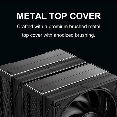 Sama A60B Dual Tower CPU Air Cooler ، 6 أنابيب حرارة ، 2 × 120 ملم مراوح خاتم دليل ، 265W تبريد TDP ، تشغيل 29DBA هادئ ، الانتهاء من المعادن المتميزة ، Intel LGA 115X/1200/1700/1851 & AMD AM4/AM5 Compatible in Kuwait