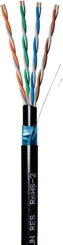 Paige Gamechanger محمية OSP CAT6 كابل ، 258340804 ، دفن مباشر ، 22AWG ، F/UTP الصلبة ، CM ، 1000 قدم بكرة ، أسود in Saudi Arabia